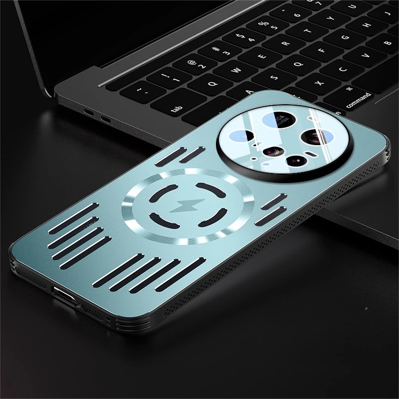 Premium Metal Heat Dissipation Magnetic Shockproof Case - Aluminum Alloy Hard Cover