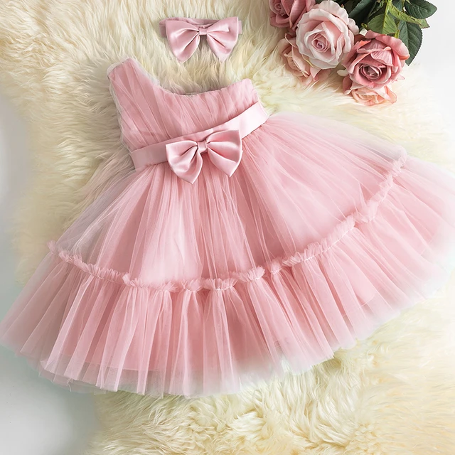 Interpretativo Demonio Los invitados Vestido de fiesta de cumpleaños para niña de 3, 6, 12, 18 y 24 meses,  vestido de boda para niña de flores, vestido de princesa elegante para bebé,  vestido de bautizo _ - AliExpress Mobile