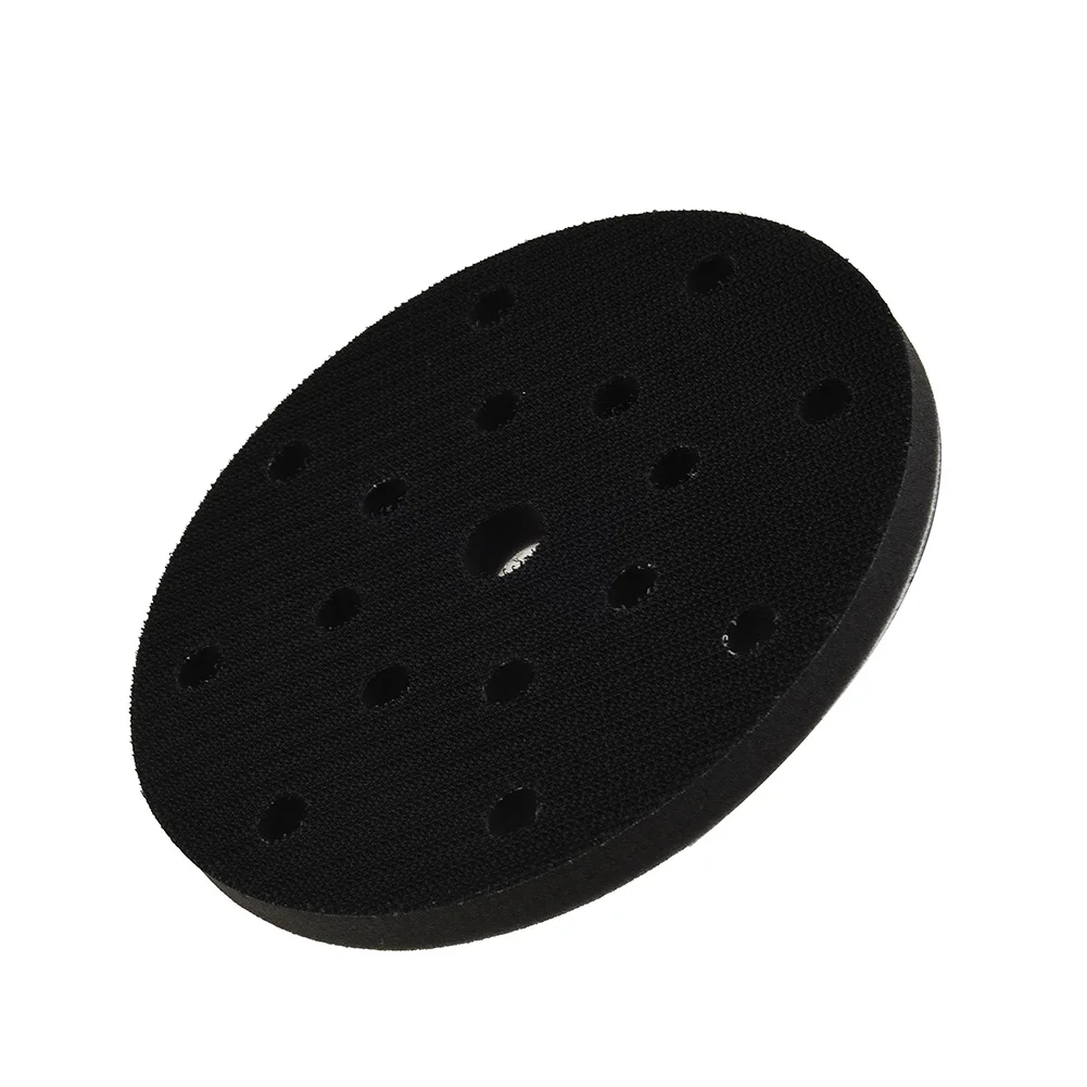 

6 Inch 150mm 17 Hole Sanding Disc Dust-Free Soft Sponge Interface Hook & Loop Backing Pads For Sander Polisher Power Tools