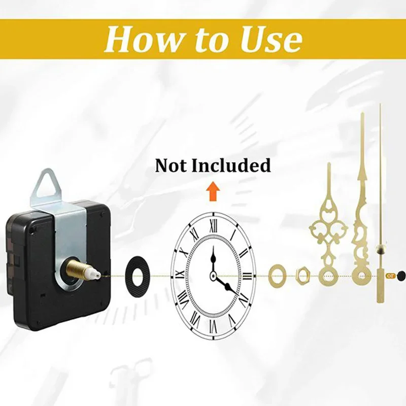 Silent Wall Clock Movement Pendulum Clock Movement DIY Scanning Home Decoration Clock Movement Hands Home Clock Accessories