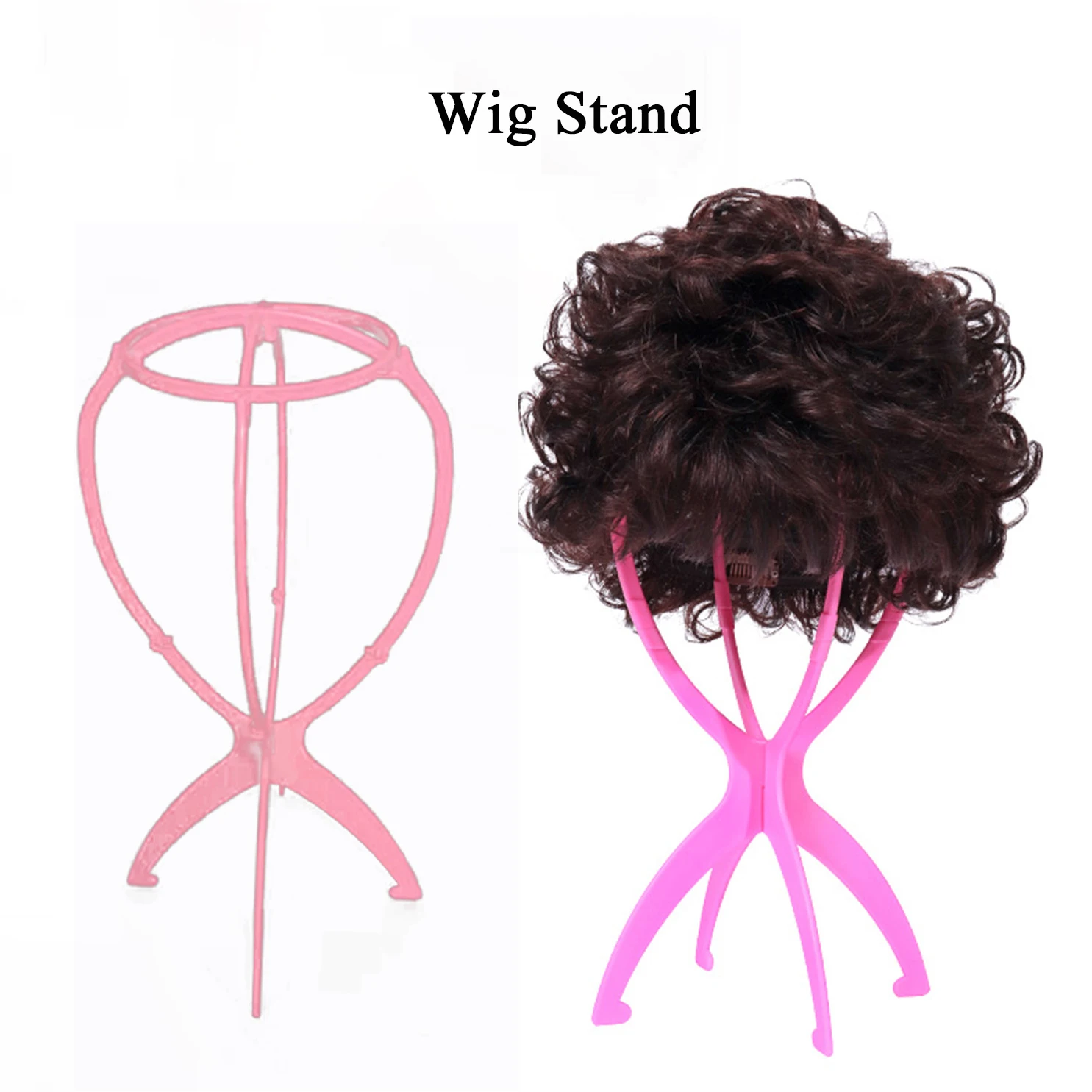 1PC Five Colors Wig Stands Plastic Hat Display Wig Head Holders