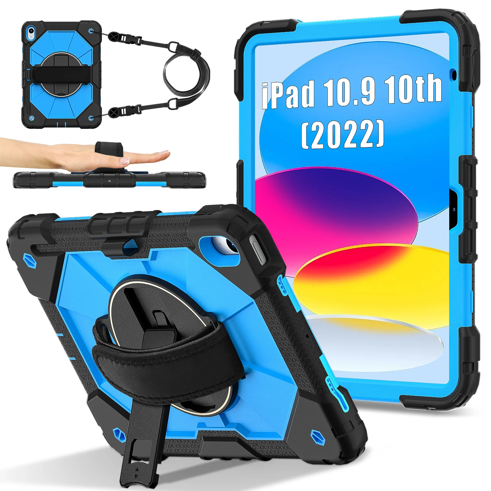 Durable Shockproof Kids Tablet Stand Case - Armor Cover