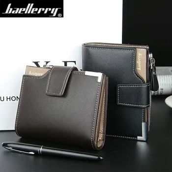 Baellerry Brand Wallet Men Leather Men Wallets Purse Short Male Clutch Leather Wallet Mens Money Bag Quality Guarantee Carteira 1