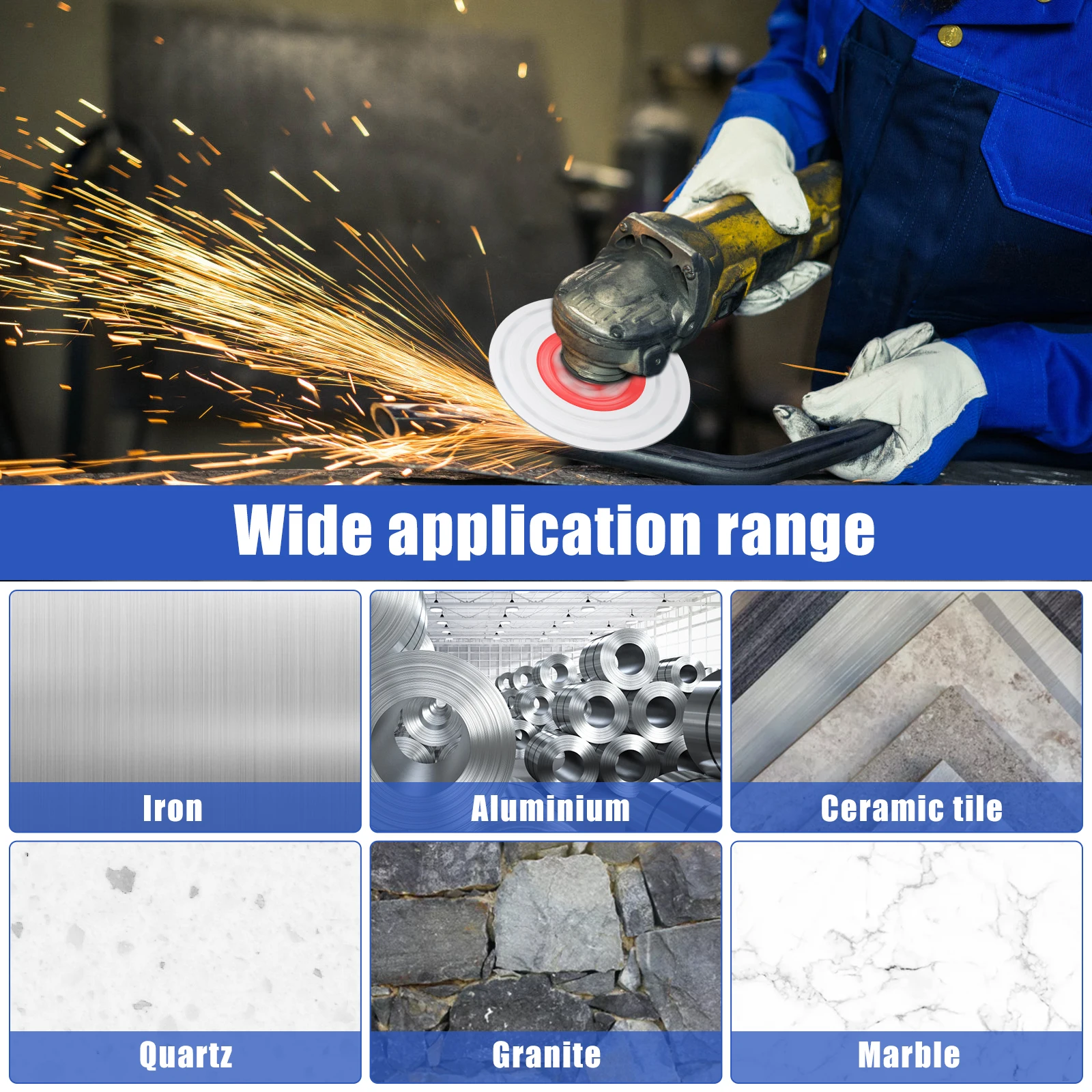 115/125mm Diamond Grinding Wheel Marble Cutting Metal Grinding Disc Stone Brick Concrete Polishing Disc Cup Wheel Abrasive Tools