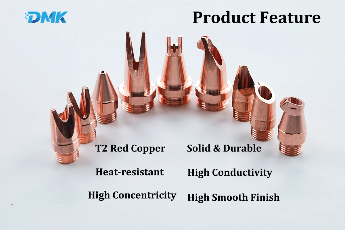 QiLin Fiber Laser Welding Nozzle H25M10&H35M16 Laser Welder Gun Head Nozzle Copper for Qilin Hand-held Welding Machine welding nozzle