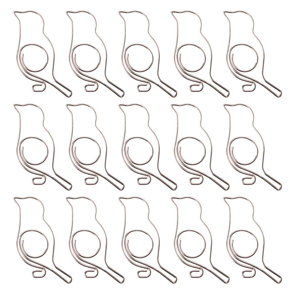 

Little Bird-Shaped Paper Clips Binder Clips Push-Pins For Home Metal Bird Paper Clip Cartoon Paper Shape Pin Paper Clip