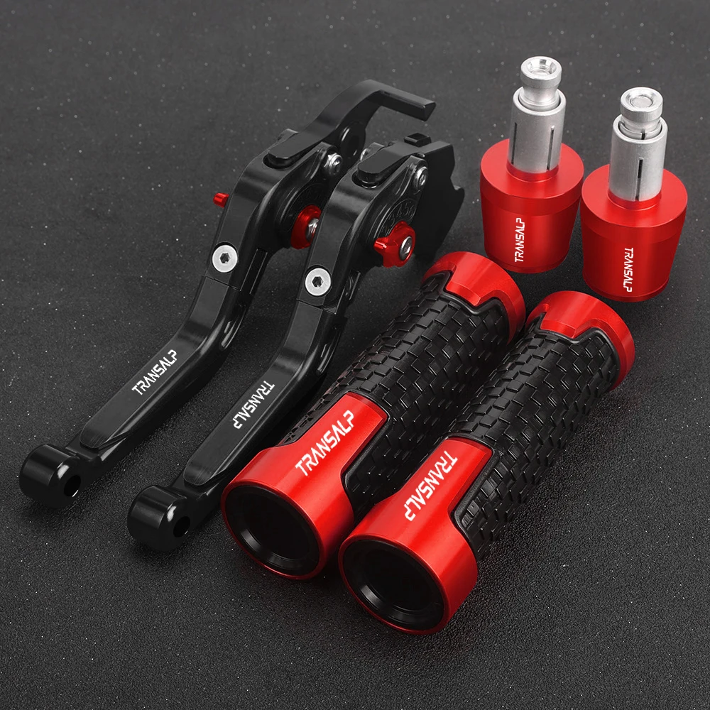 

For HONDA TRANSALP 600 VH VJ 1987 1988 Motorcycle Accessories Extendable Brake Clutch Levers Handlebar Ends Handle Hand Grips