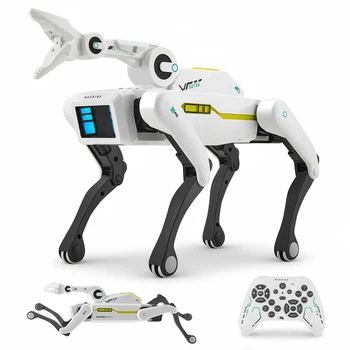 Nuovo aggiornamento intelligente AI RC Robot Dog Dialogo vocale APP Controllo remoto Programmazione Canto Macchina da ballo Cane Giocattoli per bambini