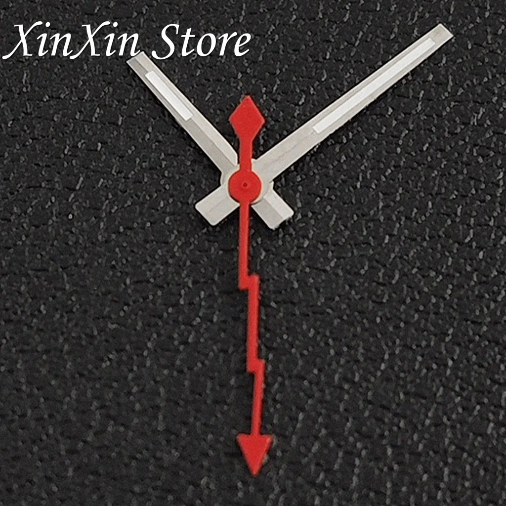 Sleek Red 28.5mm Watch Dial with Lightning Second Hands
