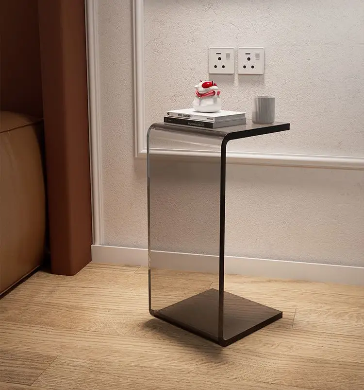 Acrylic c 2024 shaped side table