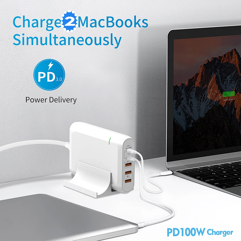 GaN Charger USB Type C PD120W 100W 65W Fast Charging QC4.0 3.0 Quick Charge for Macbook Laptop Tablet Xiaomi Lenovo iphone pro. charger 100w Chargers