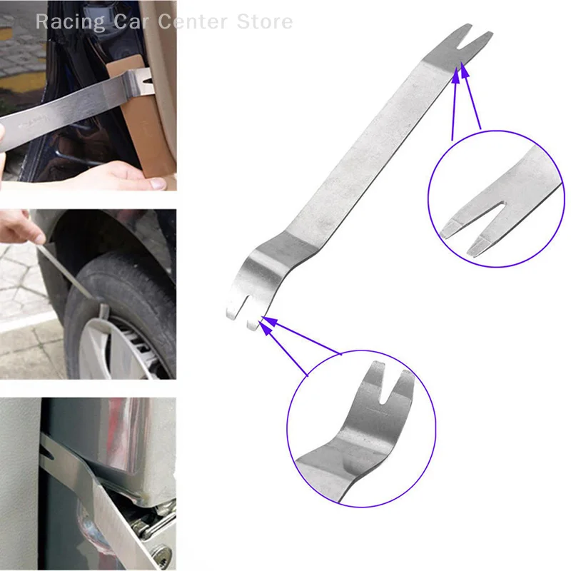 자동차 제거 프라이 도구 키트 트림 문짝 클립 패널 대시 오디오 라디오 인테리어 금속