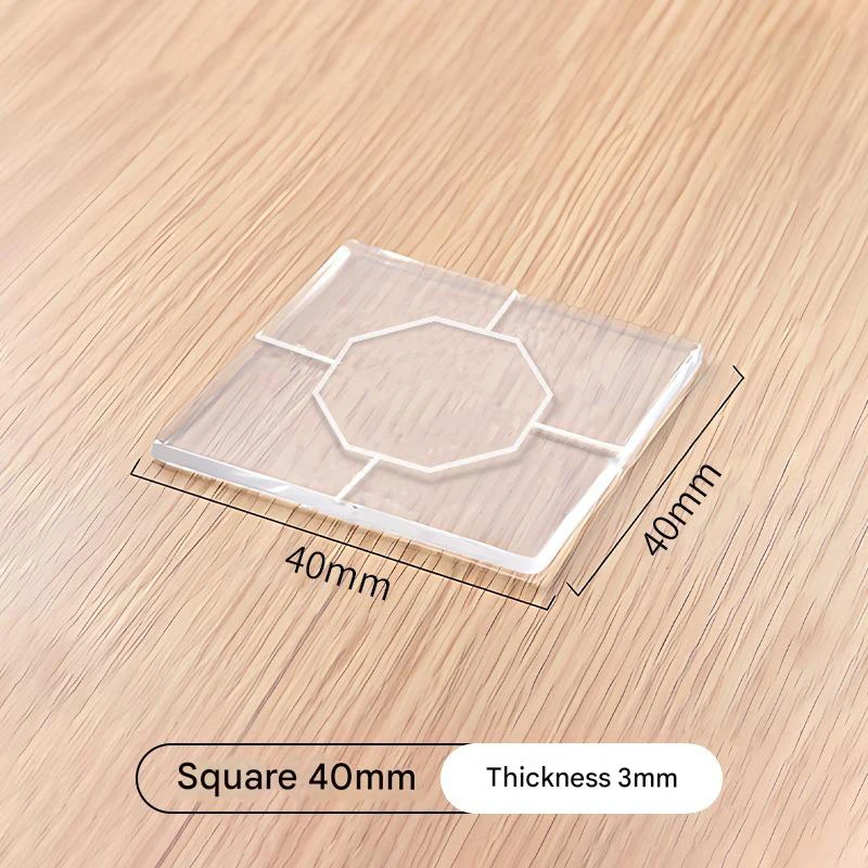 4 STUKS Meubelpakking Helder Siliconen Anti Trillingen Antislip Pad Tafelvoet Anti-bewegende Mat Bed Voet Antislip Fixator Protector