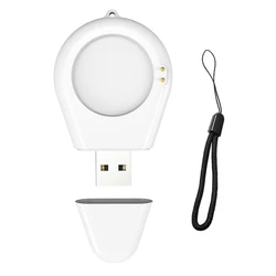 Versatile Smartwatch Dock Charger Stand with USB Adapter - Ultimate Power Charge Solution for Your Smart Accessories (White adapter)