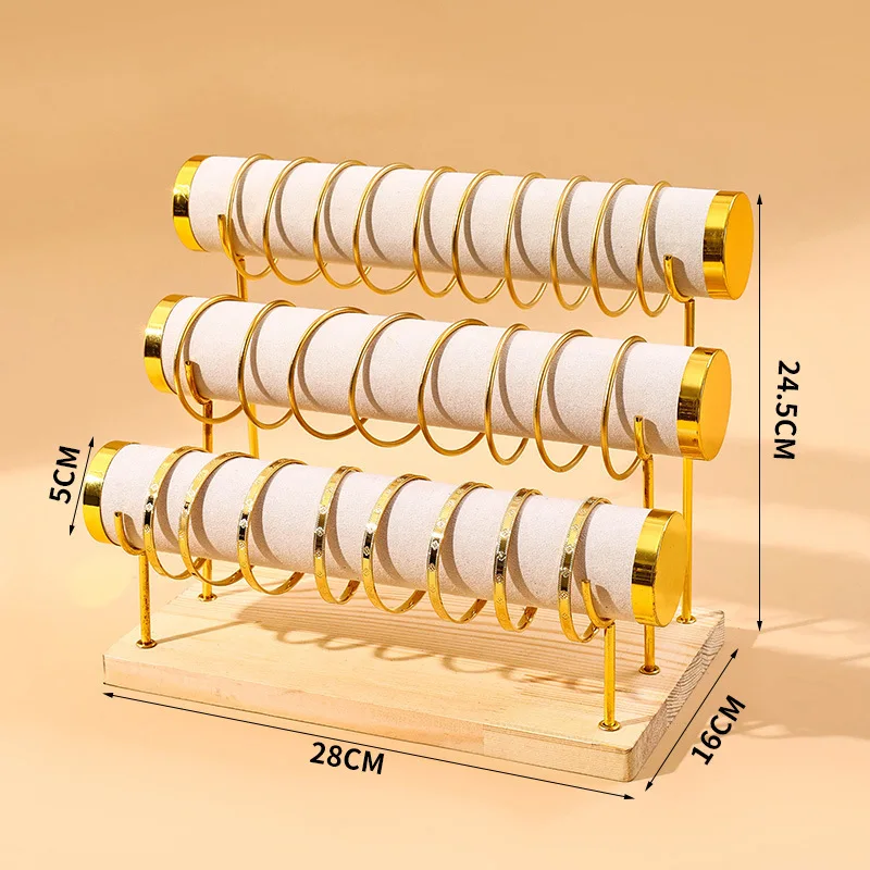 Phnom Penh Bracelet Rack, Bracelet Storage Rack, Wrought Iron Jewelry Rack, Trapezoidal Organizer, Metal Bracelet Display