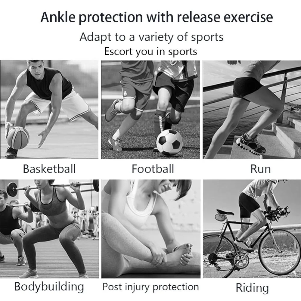 Fitness Ankle Straps Ankle Straps Ankle Support Ankle Support Brace Sports Ankle Brace Compression Sleeves Adjustable Ankle Support Elastic Foot Bandage Protective Wrap for Tendon Pain Relief