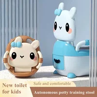 Children's Toilet Seat Rabbit Toilet Portable Baby Toilet Seat Household Boy and Girls Baby Potty Urinal Basin Baby Bucket Potty 2