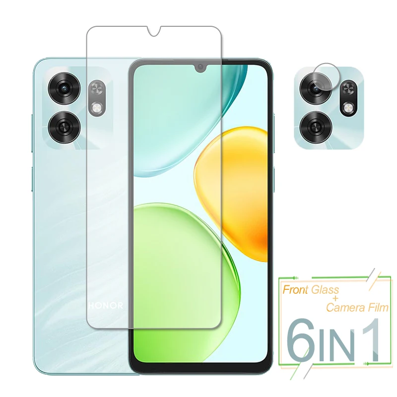 Clear HD Tempered Glass Screen Protector with Rear Camera Lens Film