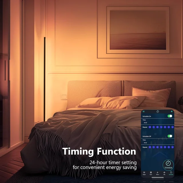 Smart RGB Color Changing Floor Lamp 6