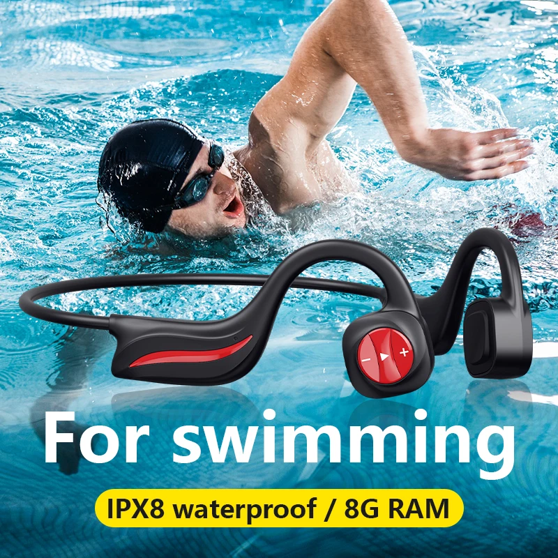 

LS B20 Bluetooth Headphones Bone Conduction Swimming Waterproof Stereo With Microphone Long Standby For Samsung Iphone