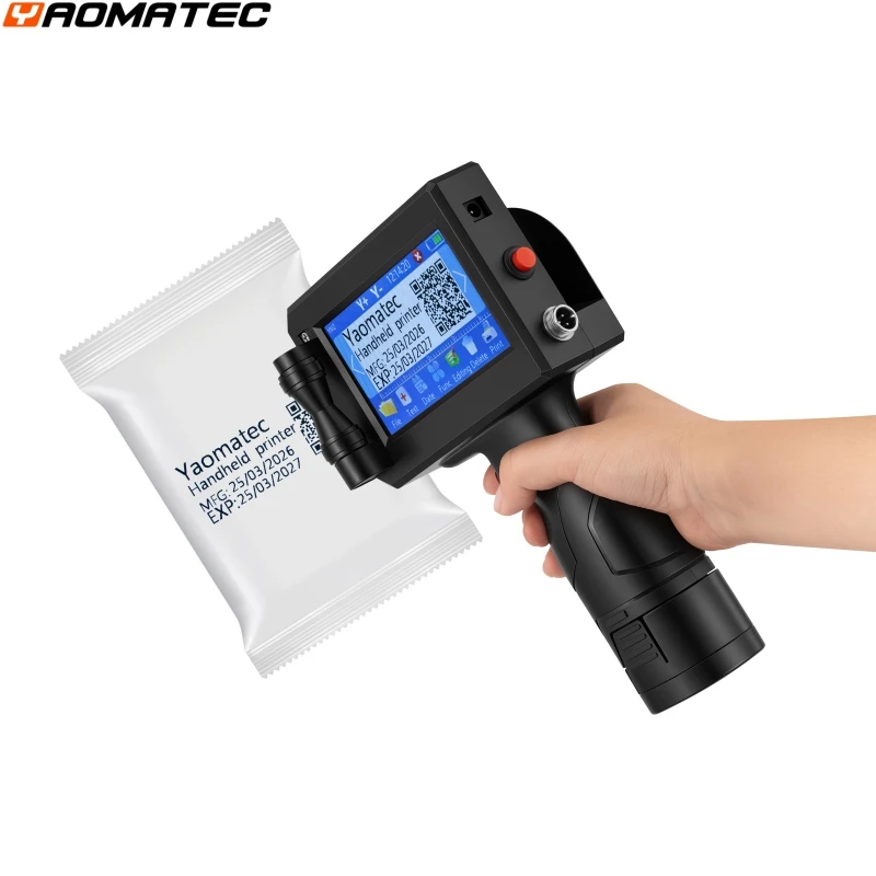 new model 12.7mm  Portable Inkjet Printer Variable QR Barcode Code Date Number L