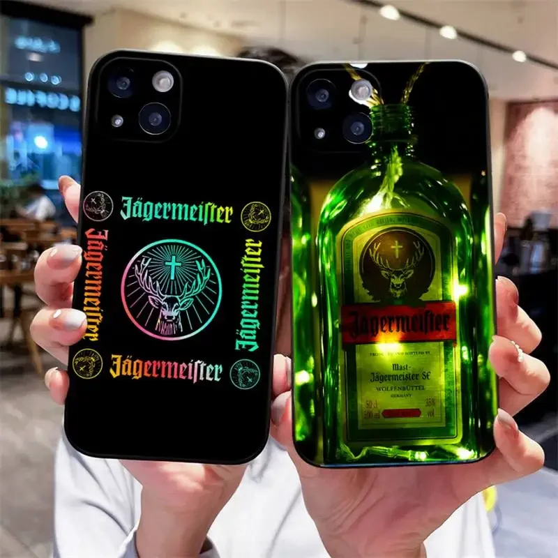 Custodia Per Telefono Liquor J-Jagermeister Per Iphone 15,14,13,12,11 Plus,Pro,Max,Xr,Xs,X,7,8 Plus,Se,Mini Silicone Soft