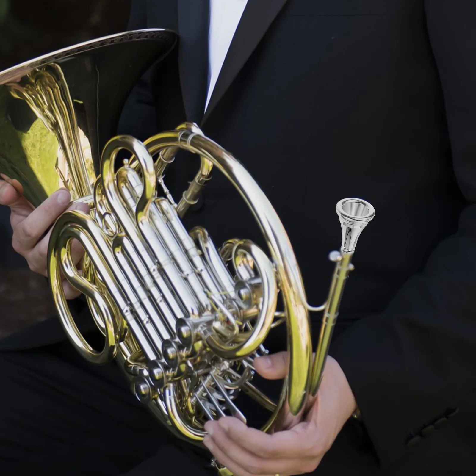 Portable French Horn Mouthpiece Musical Instruments Trumpet Accessories Copper Shofar Practice