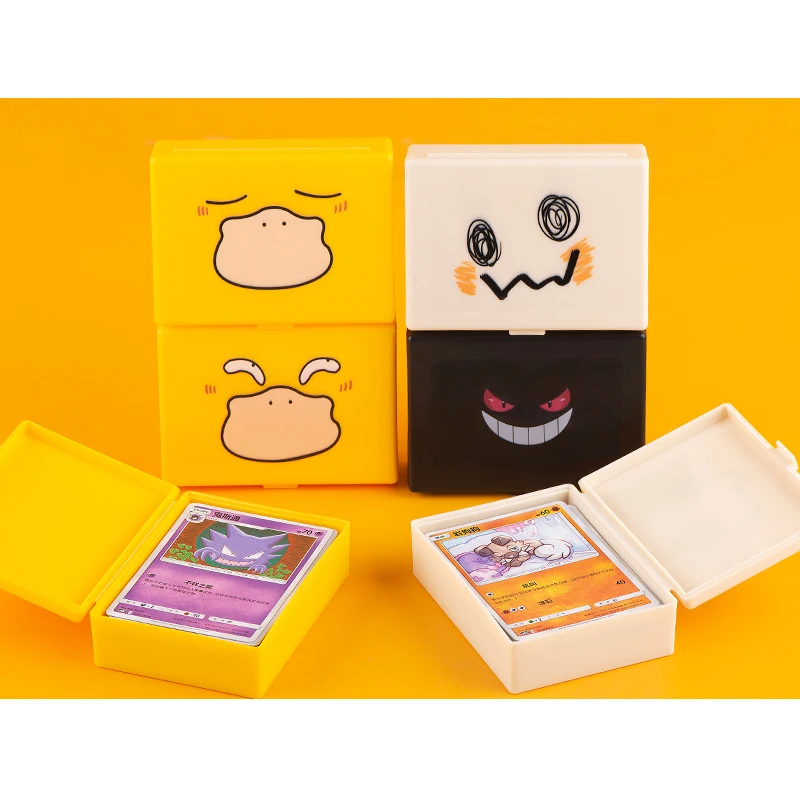 

Новый мультяшный Покемон Ptcg коробка для хранения карт Psyduck Gengar Коллекционная коробка для карт Yu-Gi-Oh! Ws коробка для карт Аниме периферийные Подарочные игрушки