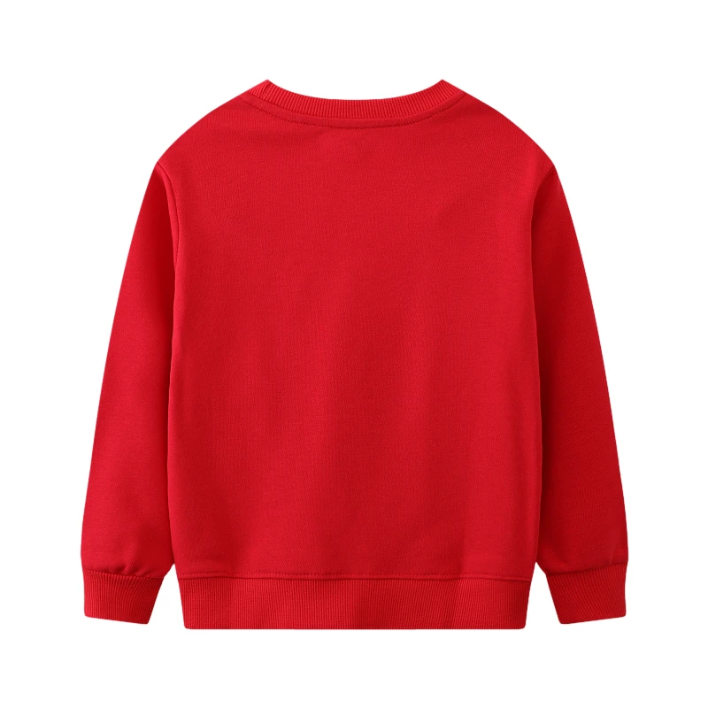 Autumn Spring Baby Boys Kids Clothes Children's Clothing Embroidery Cartoon Tractor Santa Claus Sweatshirts