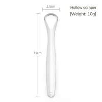 Grattoir à langue à poignée antidérapante, Portable, monocouche, réutilisable, en acier inoxydable, étui pour brosse buccale, nettoyage de la langue 6