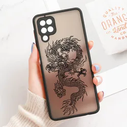 Flower Painted Hard Shockproof Phone Case - Durable Back Cover with Bumper Protection - A22 5G - A22S 5G (O180)