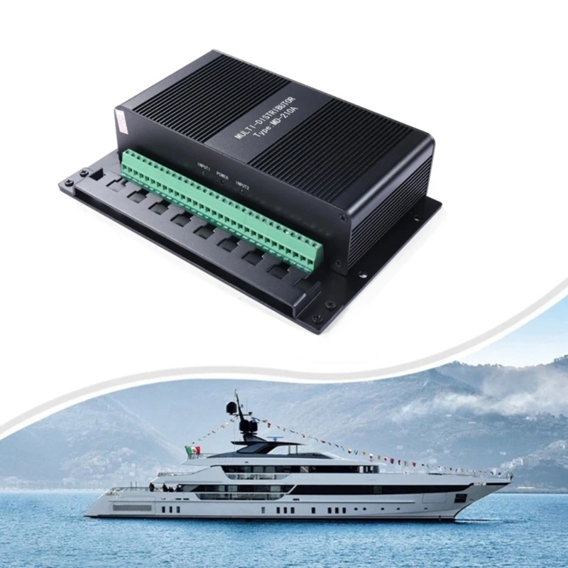Compact Marine Distributor Supports 8 RS422 & 2 RS232 Channels Distribution Device for Matsutec -210 X37F