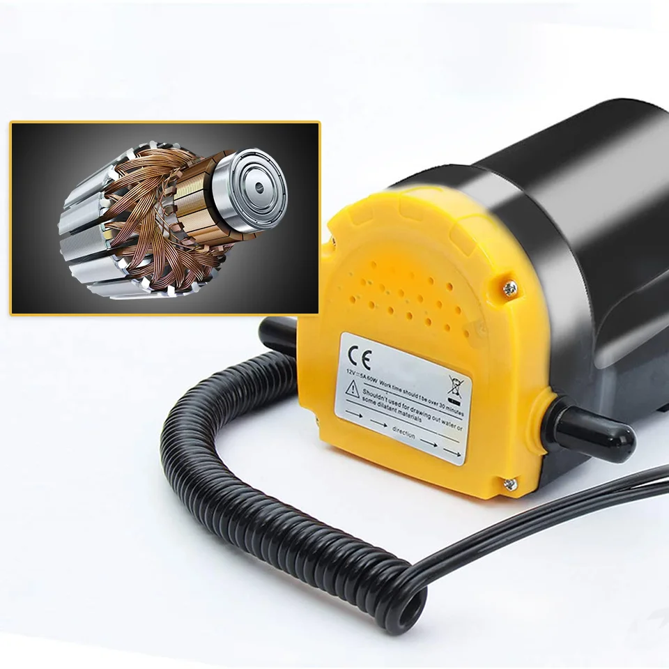 Pompa Elettrica 12V per Olio Motore Auto, Estrattore Carburante Diesel, Pompa di Trasferimento con Kit Tubo per Barche e Moto - Image 4