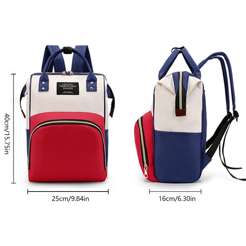 Fashionable and Multifunct Mummy Bag Large Capacity Storage Backpack Baby Bottle Insulation Storage Bag Diaper Organize Backpack - 2