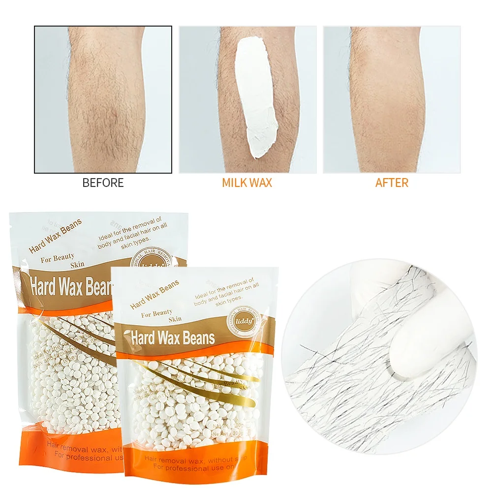 100/500/1000g Hard Wax Beans Body Depilatory Hair Remover Waxing Beans No Strip Hot Film Wax Pellet For Bikini Face Legs Arms