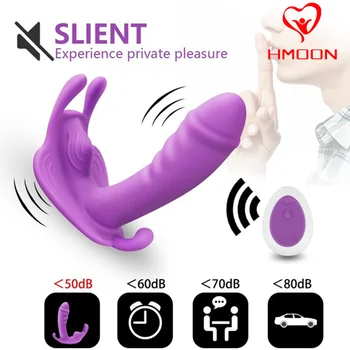Wearable Dildo Vibrator G Spot Clitoris Stimulator Butterfly Vibrating Panties Erotic Toy Adult Toy for Women Orgasm Masturbator 1