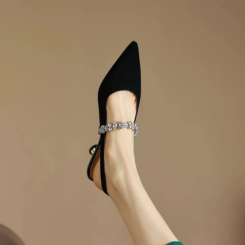 النساء الصنادل السيدات مثير مشبك حجر الراين عالية...