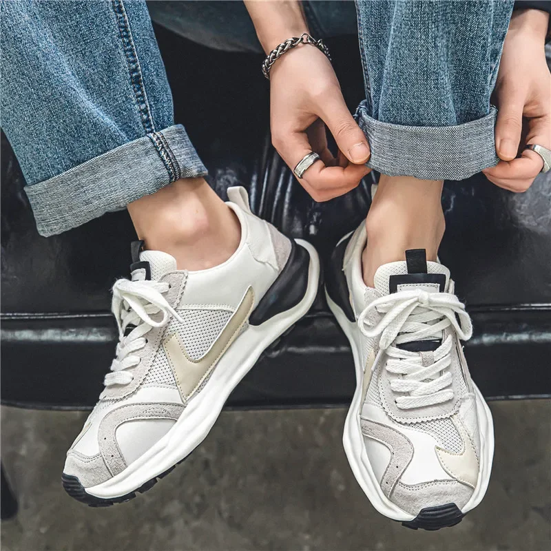 Green New Athletic Casual Sneakers Shoes for Men Sport Trend Original Men's Sneakers Quality Comfortable Running Shoes Sneaker