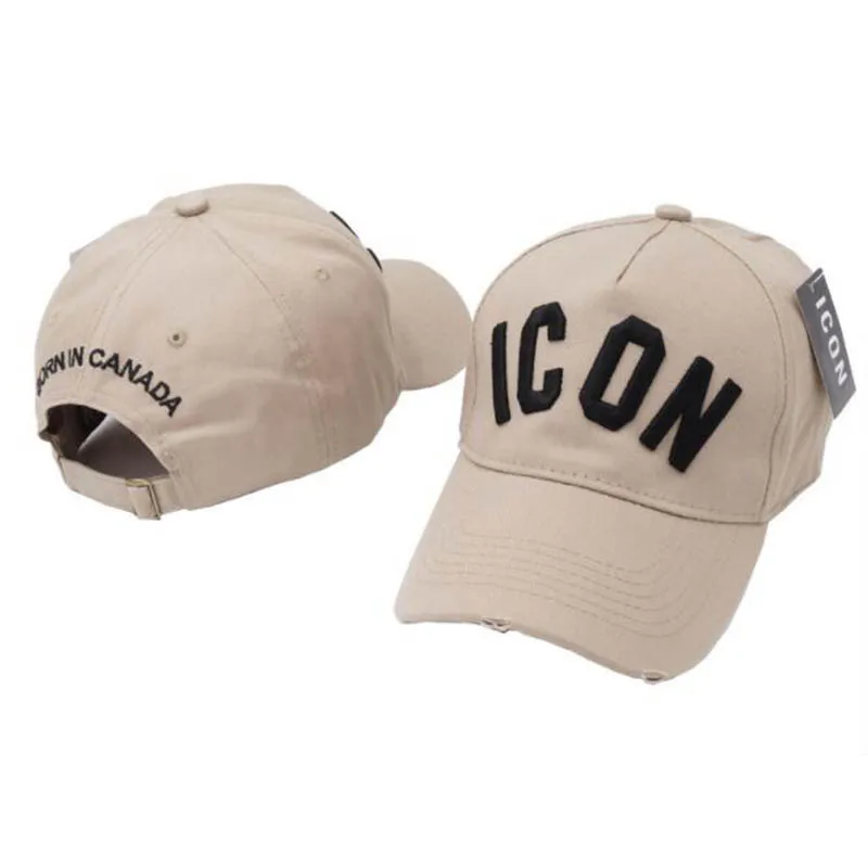Wholesale High Quality Cotton Baseball Caps ICON Logo  Letters High Quality Cap Men Women Hat Black Cap Dad Hats baseball flat cap Baseball Caps