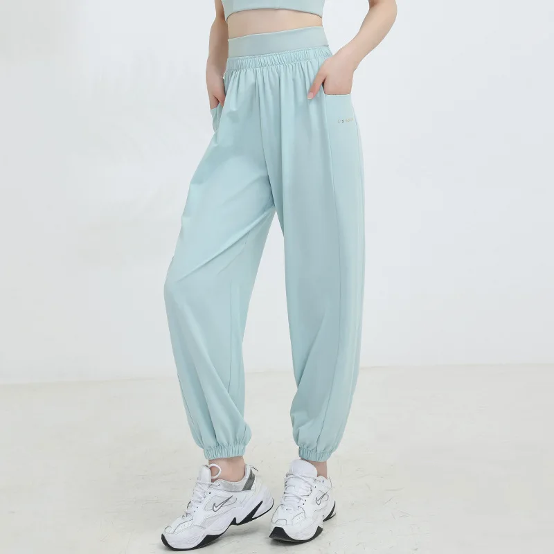 

Yoga Jogger Pants Women Sport Gym Running Pants High Waist Loose Casual Workout Sweatpants Summer Exercise Joggings Trousers