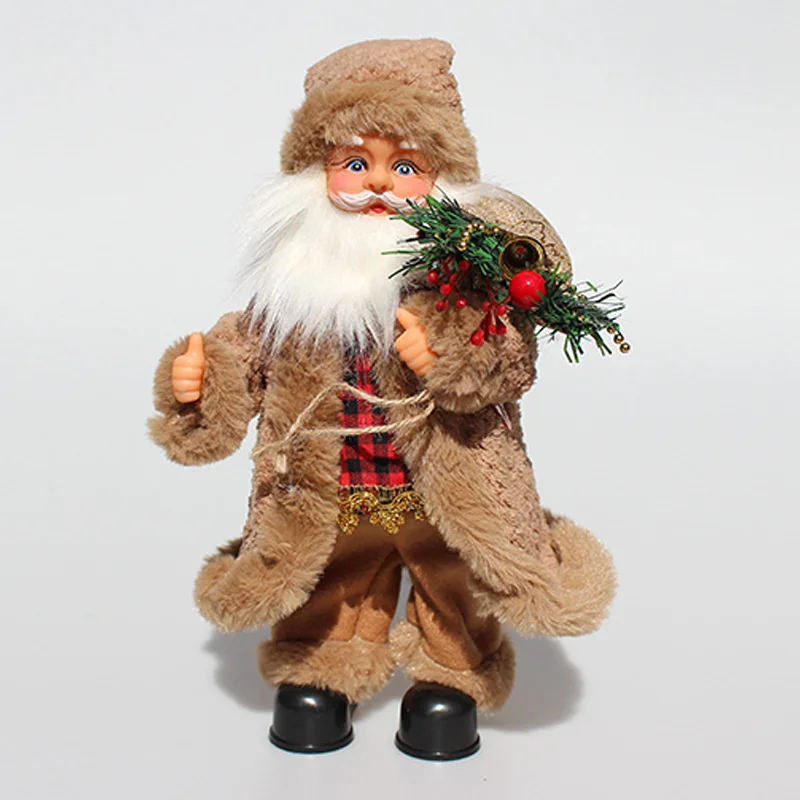 Electric Dancing Elk Reindeer Santa Claus Plush Doll With Music Household Christmas Decoration Christmas Exquisite Electric Gift