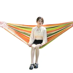 Hamac de Camping en toile de couleur, Portable, équipement de chaise Anti renversement, mobilier d'extérieur de plage 