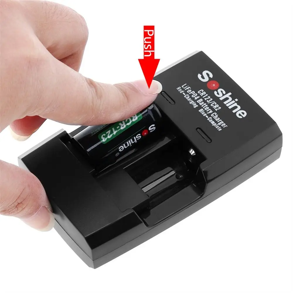 Durevole 14250 Cr123/Cr2 15266 Caricabatterie Usb Caricabatterie Doppio Caricatore Batteria Al Litio