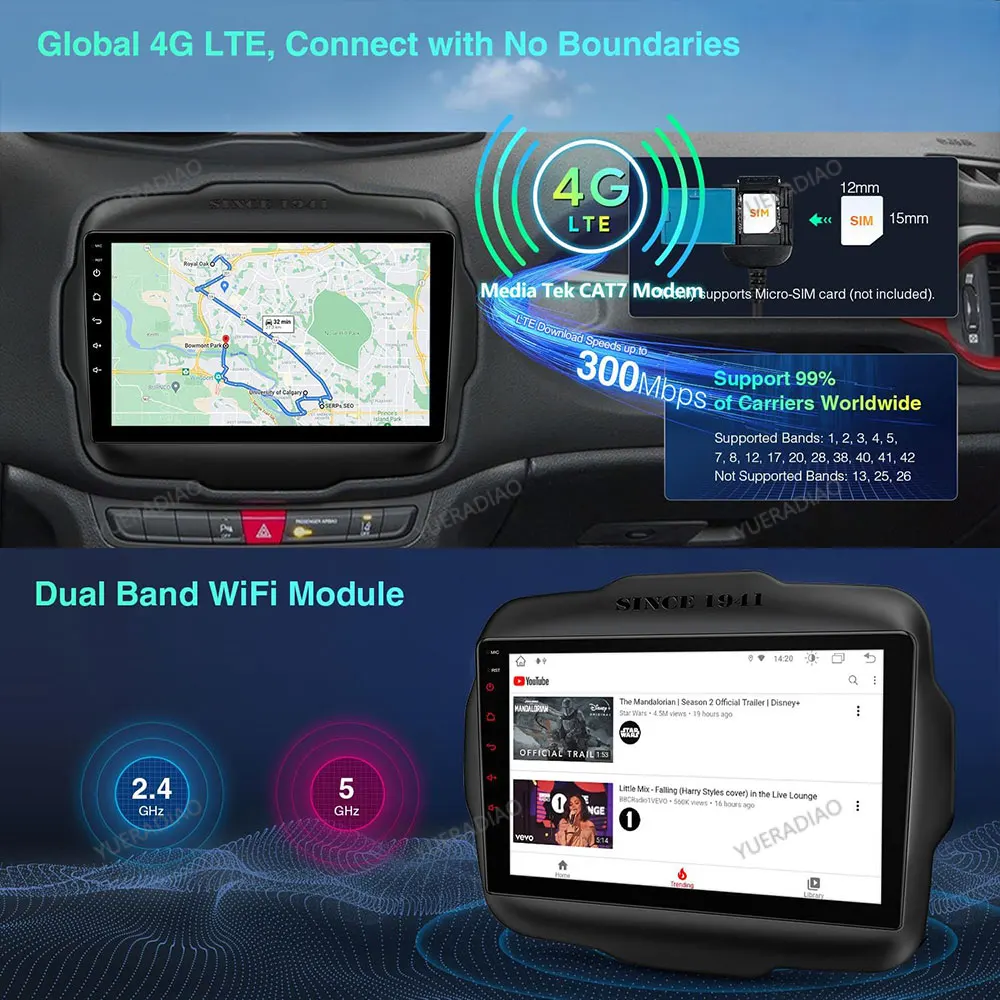 Autoradio Android 17 per SsangYong Rexton Y290 2012-2017 con Carplay e Android Auto - immagine 4