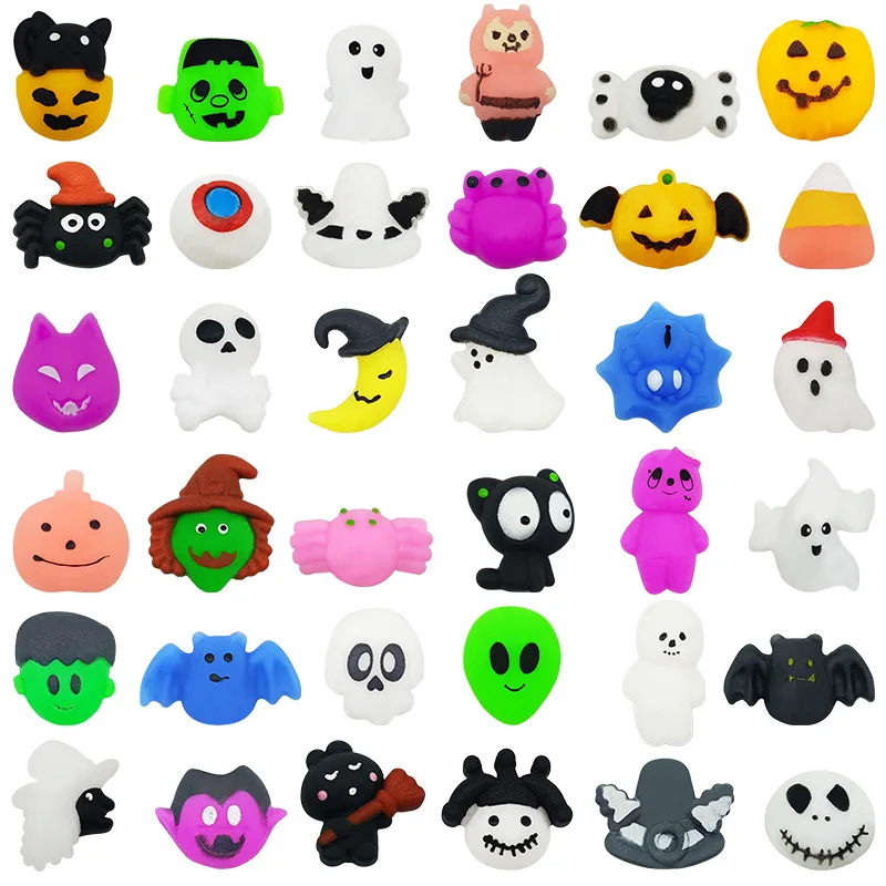 Cartoon Animal Stress Relief Toys For Boys Girls Birthday Party Favor Halloween Fruit Animals Filler Carnival Kids Party Suppli