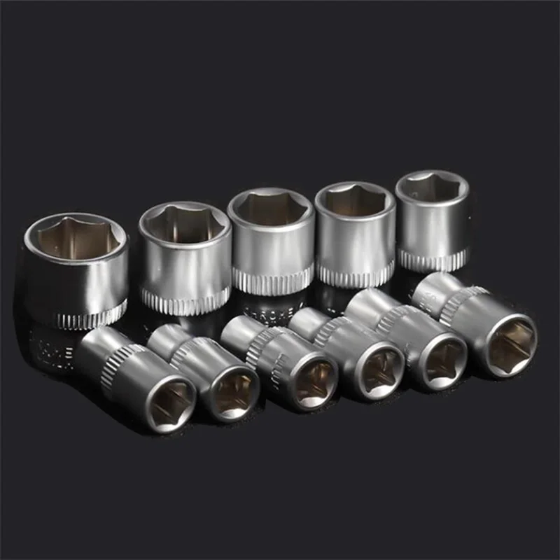 Crescent Douille Métrique Profonde 6 Pans 1/4" 4 Mm - CDDS11N, Acier Chromé Vanadium