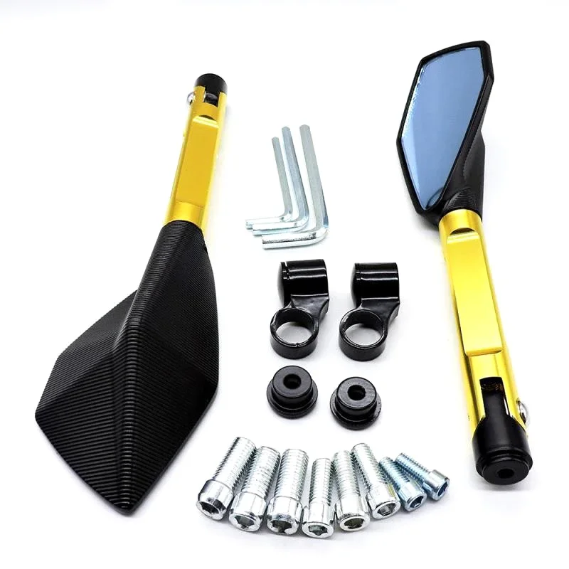 Specchietti Moto Universali 8Mm 10Mm Specchietto Retrovisore In Alluminio Per Honda Nc 700S Hornet 160 Pcx 160 Per Yamaha Nmax 125