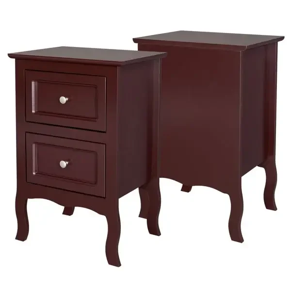 Country Style 2-Tier Nightstands (Set of 2) 5
