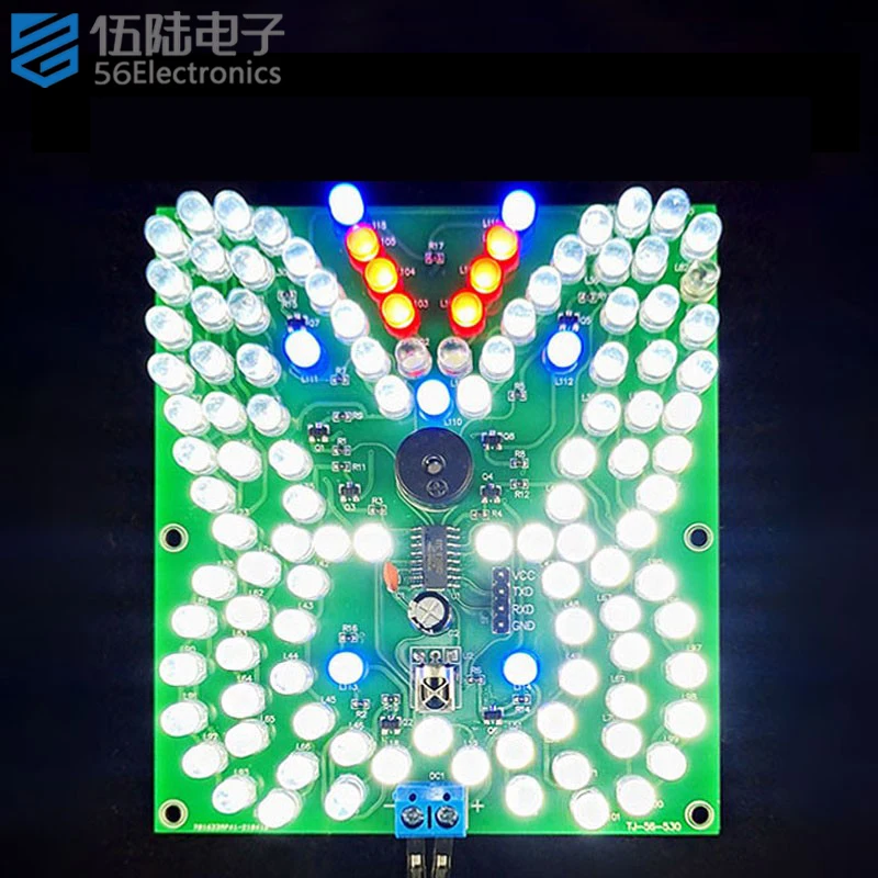 DIY Kit Electronic Circuit Sound and Light LED Remote Control Music Butterfly Light Welding Practice DIY Electronic Kits