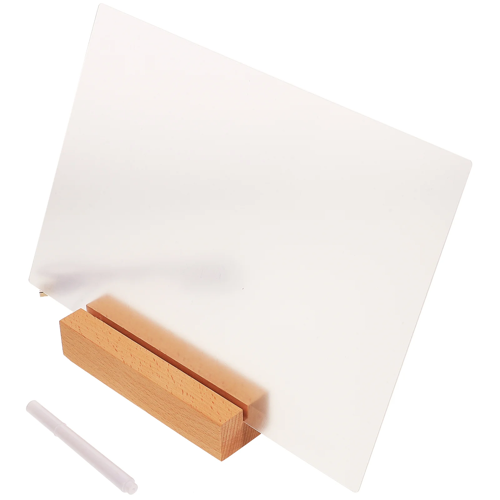 Transparent Acrylic Note Board Desktop Clear Message Board Acrylic Dry-Erase Board